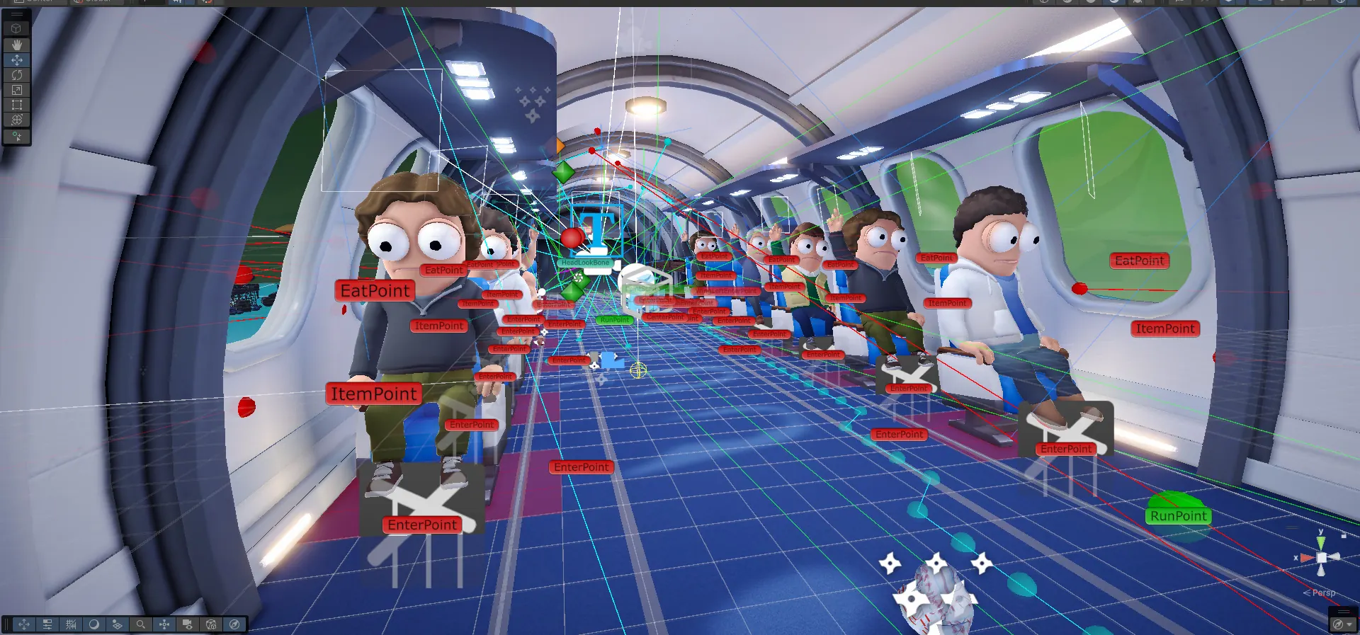 Рабочий кадр Unity от FLEXUS с самолётом Dear Passengers, не финальный интерфейс